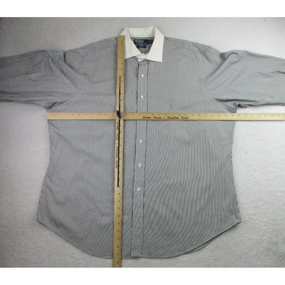 Polo Ralph Lauren Regent Shirt Mens XXL 1/2 Striped Cotton Classic Fit Button Up